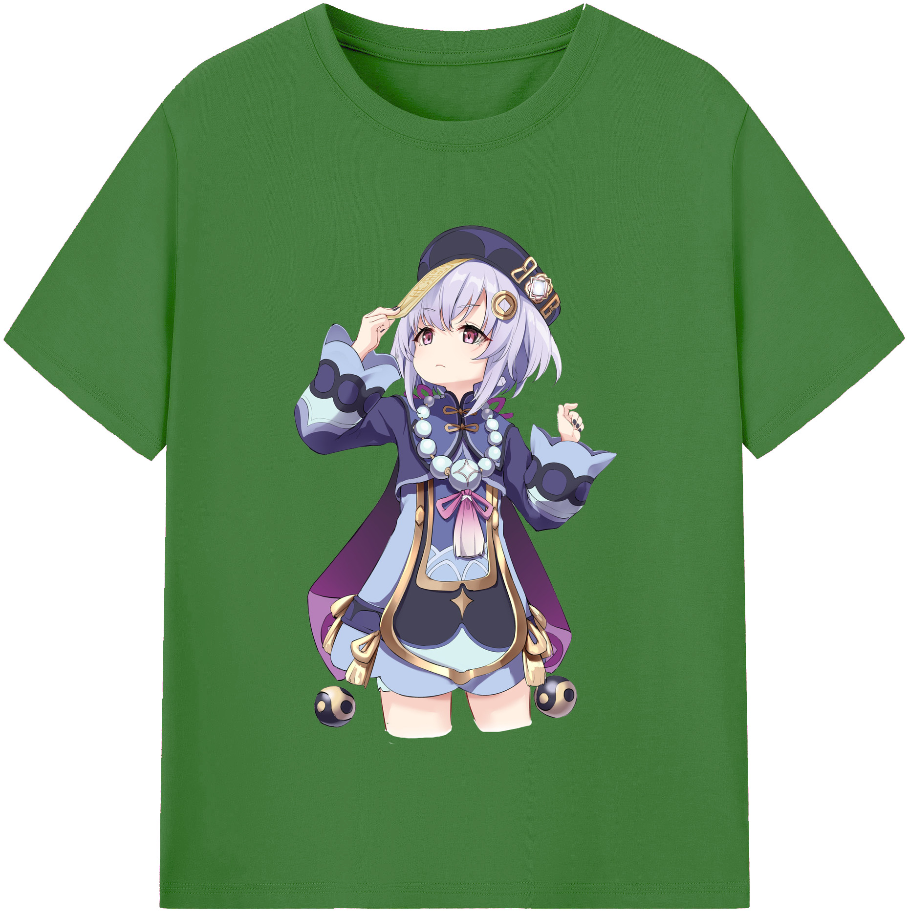 げんし神 七七 なな  genshin Nana レディースカジュアルプリントTシャツ（綿100％）